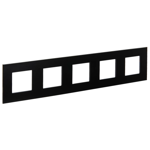 SKANDY Рамка 5-мест. SK-F35Bl металл черн. IEK