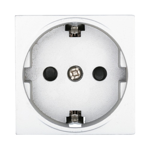 Розетка с з/к, со шторками матовая поверхность (серебристый металлик) LK45 Розетка с з/к, со шторками матовая поверхность (серебристый металлик) LK45