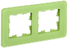 BRITE Рамка 2-мест. РУ-2-2-Бр стекло эко грин RE IEK
