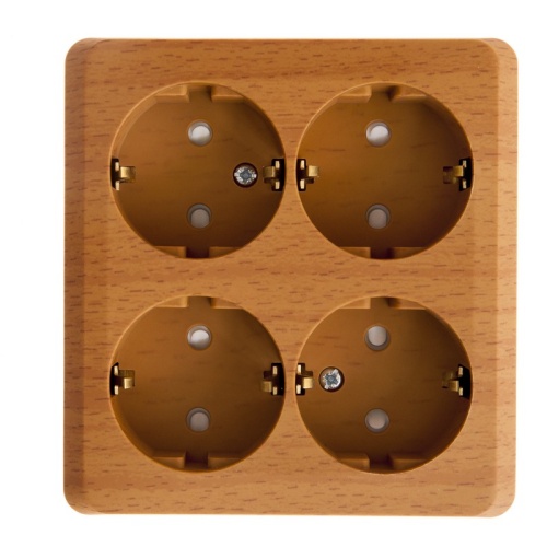 ЭТЮД O/У 4-местная РОЗЕТКА с заземлением со шторками 16А 250В, БУК, Россия ЭТЮД O/У 4-местная РОЗЕТКА с заземлением со шторками 16А 250В, БУК, Россия