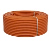Труба ПНД гофрир. легкая, с зондом диам. 20мм, цвет оранжевый (1шт = 100м) Экопласт