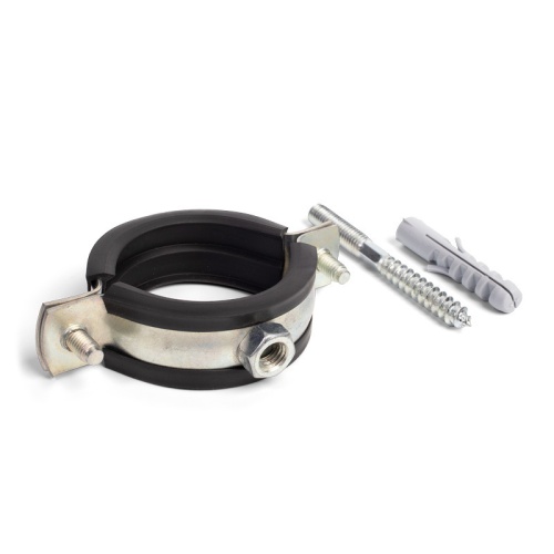 Хомут трубный ТХК комплект 1/2" (20-24мм) М8 (Fortisflex) Хомут трубный ТХК комплект 1/2" (20-24мм) М8 (Fortisflex)