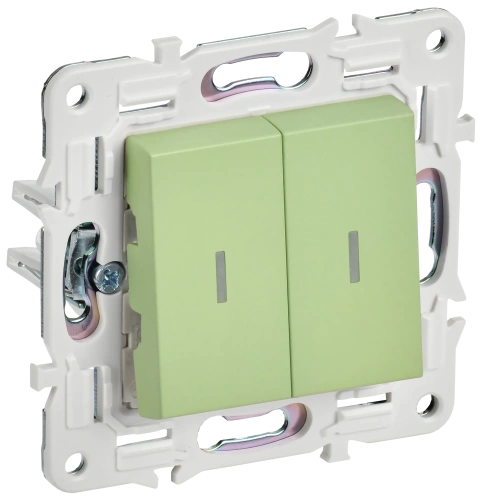 SKANDY Выключ. 2-кл. прох. с инд. 10А SK-V10M мятн. IEK