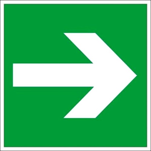 Знак наклейка E02-01 "Направляющая стрелка" (200х200) EKF PROxima Знак наклейка E02-01 "Направляющая стрелка" (200х200) EKF PROxima