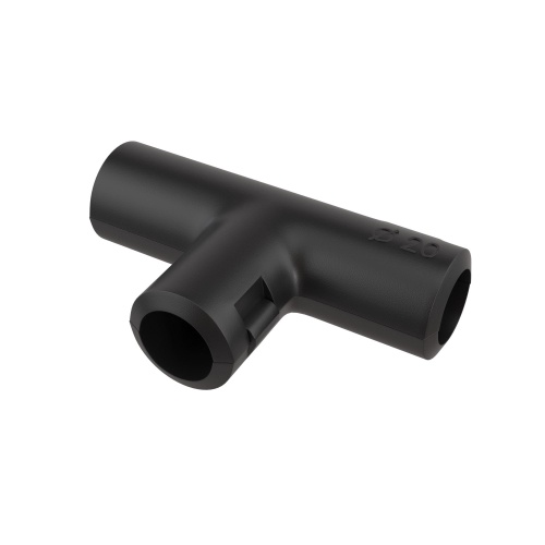 Тройник открывающийся, IP40, д.20мм, черный