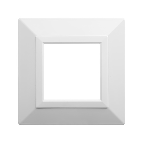 Рамка из металла, "Avanti", белая, 2 модуля