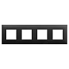 Рамка ARTLEBEDEV, "Avanti", "Черный матовый", 8 модулей