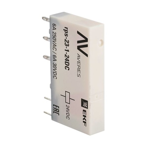 Реле промежуточное РП slim 23/1 6A 24В DC EKF AVERES Реле промежуточное РП slim 23/1 6A 24В DC EKF AVERES