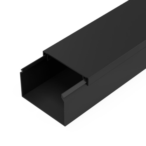 Кабель-канал черный 2-й замок в п/э 60х40 мм (18 м/уп) Промрукав Кабель-канал черный 2-й замок в п/э 60х40 мм (18 м/уп) Промрукав