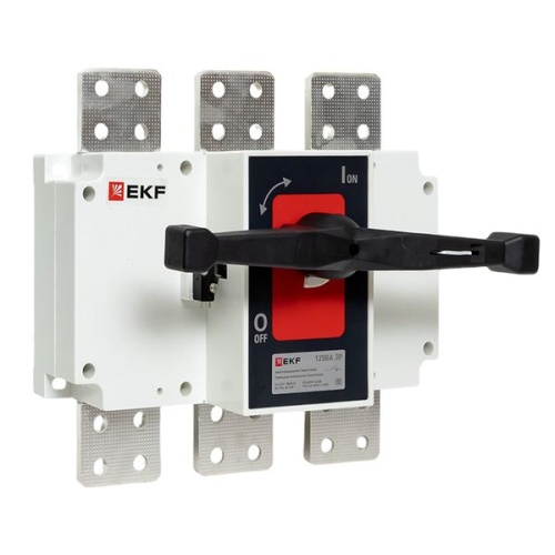 Рубильник-выключатель 1250A 3P c рукояткой управления для прямой установки PowerSwitch EKF