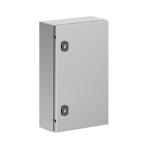 Корпус навесной STH с М/П из нержавеющей cтали AISI304 ВхШхГ 500x300x150 мм, с фланцем