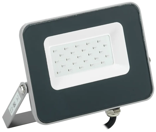 Прожектор LED СДО 07-20B blue IP65 серый IEK