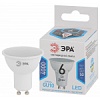 Лампочка светодиодная ЭРА STD LED MR16-6W-840-GU10 GU10 6Вт софит нейтральный белый свет