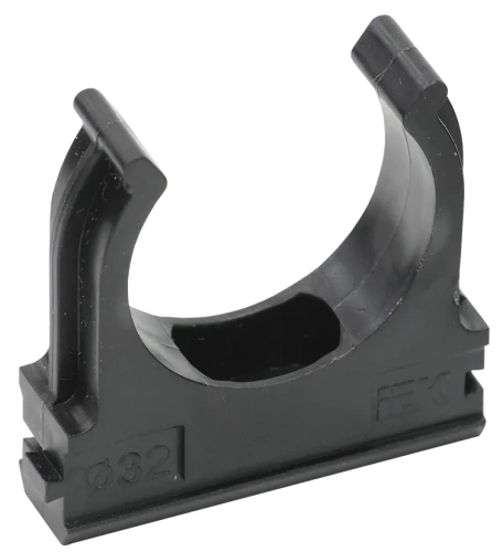 Держатель с защёлкой CF32 IEK черный (5 шт/комп)