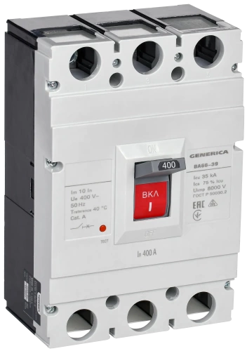 Выкл. авт. ВА66-39 3Р 400А 35кА GENERICA