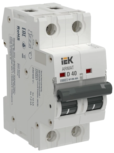 ARMAT Авт. выкл. без тепл. расц. M10N-MA 2P D 40А IEK