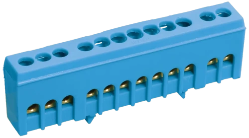 Шина N "ноль" в корп изол на DIN-рейку ШНИ-6х9-14-К-С ИЭК