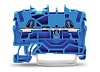 Клемма синяя 2-проводная 0,25-2,5(4)мм проходная 2-L-FV (100шт/уп)