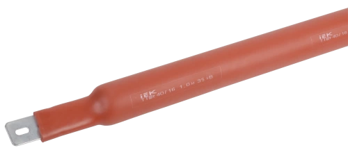 Термоусаживаемая трубка ТТШт 40/16 35 кВ 2,5:1 красная 1м IEK