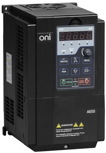 Преобразователь частоты A650 380В 3Ф 0,75kW 2,5А ONI