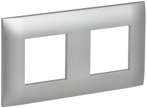 SKANDY Рамка 2-мест. SK-F02S сереб. IEK