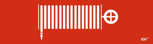 Этикетка самокл. 310х90мм "Пож. кран" IEK