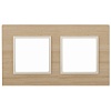 14-5302-11 Эл/ус ЭРА Рамка на 2 поста, дерево, Эра Elegance, клён+сл.кость
