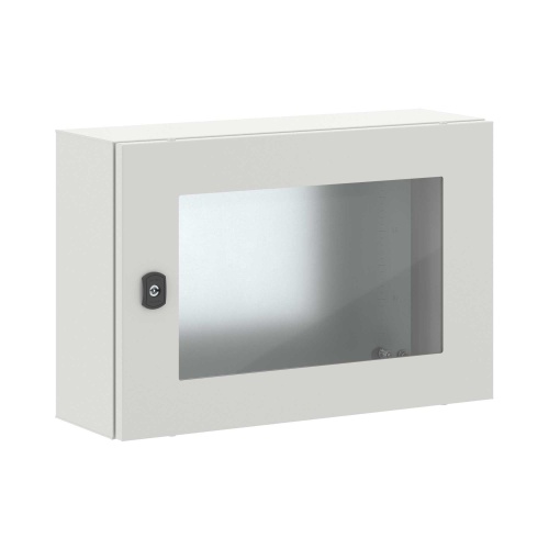 Корпус навесной STE с М/П с прозрачной дверью ВхШхГ 400x600x200 мм