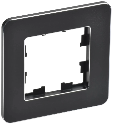 BRITE Рамка 1-мест. РУ-1-1-Бр металл черн. RE IEK BRITE Рамка 1-мест. РУ-1-1-Бр металл черн. RE IEK