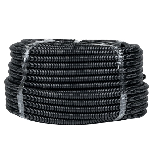 Труба гофр. ПНД с протяжкой d20 мм (25 м) черная EKF-Plast