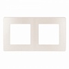 12-5102-15  Рамка для розеток и выключателей ЭРА Серия 12 12-5102-15 на 2 поста, Сатин, перламутр