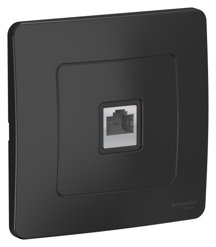 BLANCA С/У РОЗЕТКА компьютерная RJ45, кат.5E, АНТРАЦИТ BLANCA С/У РОЗЕТКА компьютерная RJ45, кат.5E, АНТРАЦИТ