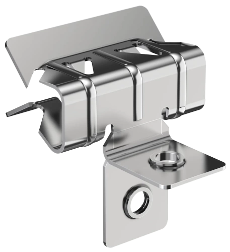 Зажим балочный верт. 1-5мм с отгибом и резьбой М8 HDZ IEK