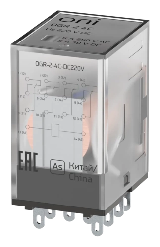 Реле общего назначения OGR-2 4C 220В DC ONI