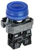 Кнопка LA167-BP61 d=22мм 1з синяя IEK