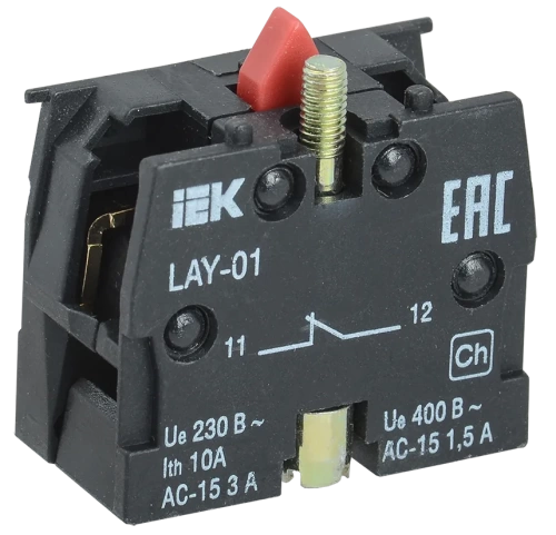 Контактный блок 1р для серии LAY5 ИЭК