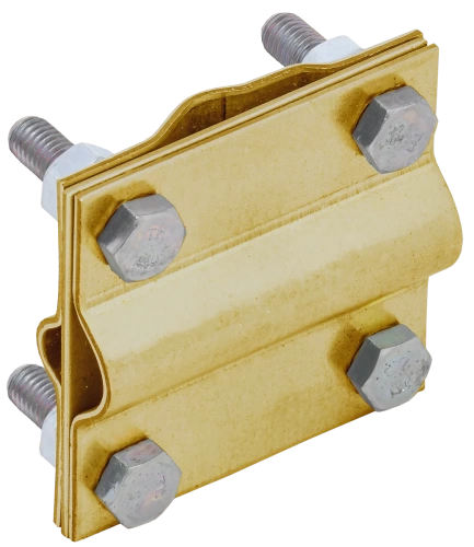 Зажим заземл. крест. стержень-пол./прут. латунь IEK
