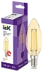 Лампа LED C35 свеча золото 7Вт 230В 2700К E14 серия 360° IEK