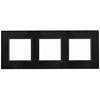 14-5103-05 Эл/ус ЭРА Рамка на 3 поста, стекло, Эра Elegance, чёрный+антр