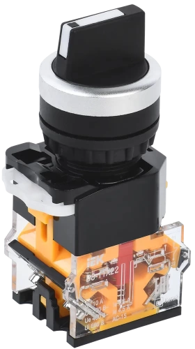 Переключатель D8-11X22 2 полож. 1з+1р черный IEK Переключатель D8-11X22 2 полож. 1з+1р черный IEK
