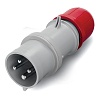 Вилка кабельная IP44 16A 3P+E 400V (упак. 10 шт)