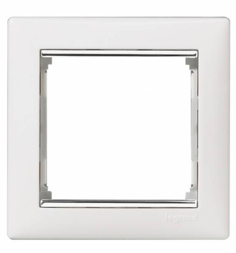 Рамка 1п Белый/Серебр VLN Рамка 1п Белый/Серебр VLN