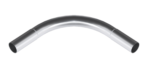 Поворот 90 градусов безрезьбовой алюминиевый d20 мм AL EKF