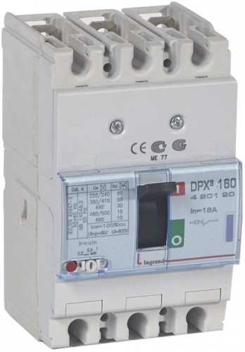 АВТ.ВЫКЛ.DPX³ 160 3P 16А 50kA АВТ.ВЫКЛ.DPX³ 160 3P 16А 50kA