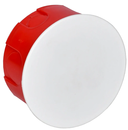 Коробка КМ41007 распаячная для твердых стен d80x40 (с крышкой)