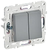 SKANDY Выключ. 2-кл. 10А SK-V04Gr сер. IEK
