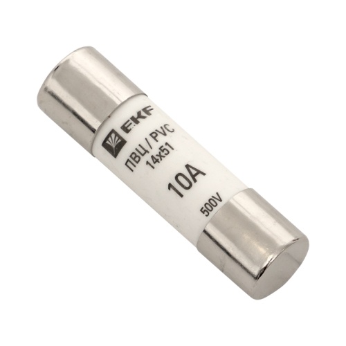 Плавкая вставка цилиндрическая ПВЦ (14х51) 10А EKF Плавкая вставка цилиндрическая ПВЦ (14х51) 10А EKF