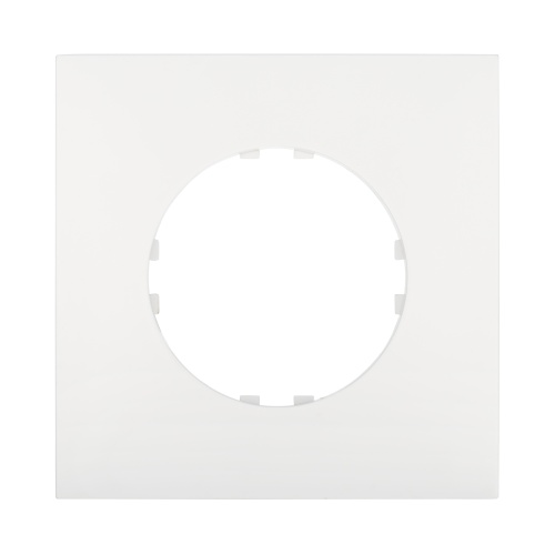 Рамка 1-постовая квадрат (белый) Vintage-Quadro