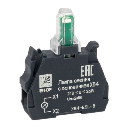 Лампа сменная c основанием XB4 синяя 24В EKF PROxima Лампа сменная c основанием XB4 синяя 24В EKF PROxima