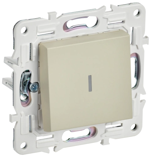 SKANDY Выключ. 1-кл. с инд. 10А SK-V07B беж. IEK SKANDY Выключ. 1-кл. с инд. 10А SK-V07B беж. IEK